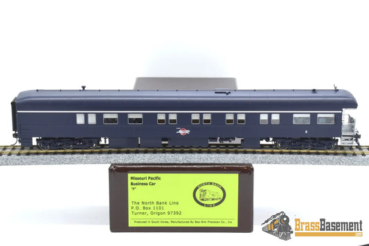 Ho Brass - North Bank Line Nbl Missouri Pacific Mp Business Car #3 Brand New Passenger