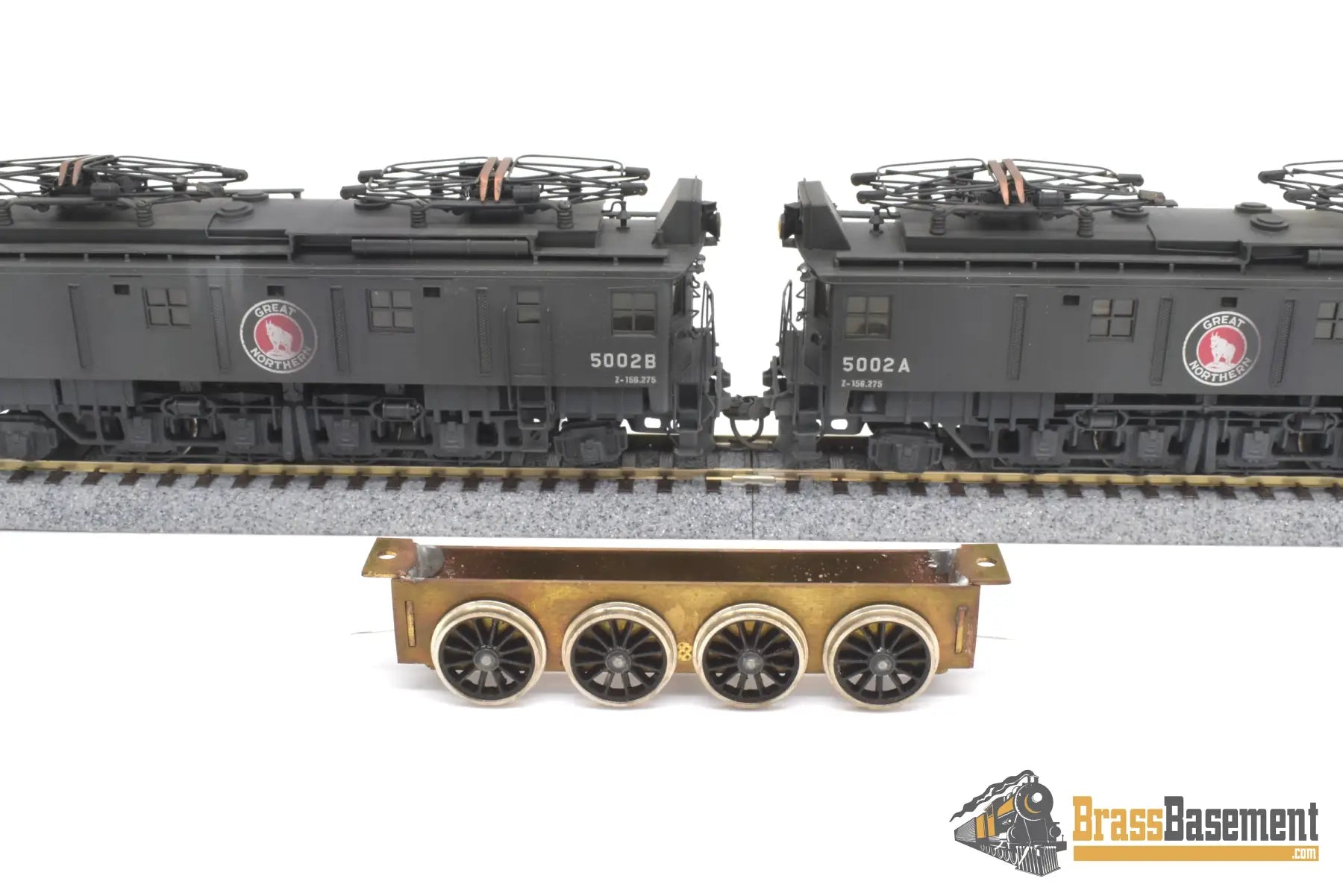 Ho Brass - Npp Great Northern Gn Z - 1 Electric Locomotive Set C/P Both Powered