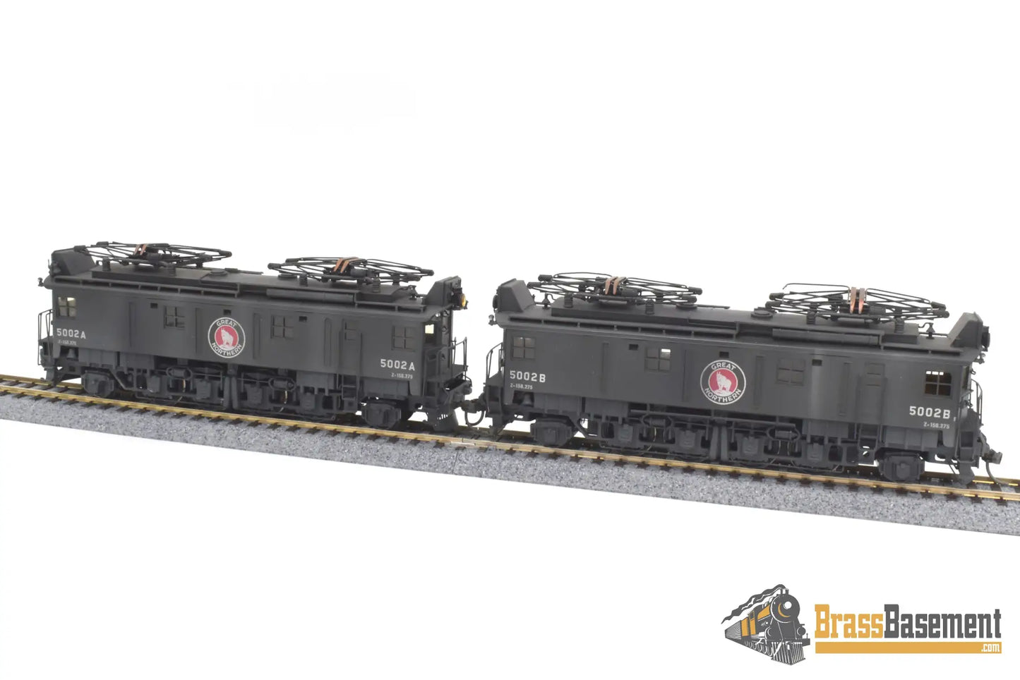 Ho Brass - Npp Great Northern Gn Z - 1 Electric Locomotive Set C/P Both Powered