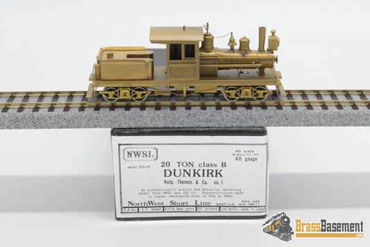 Ho Brass - Nwsl 16 - Ton Dunkirk Geared Locomotive Unpainted Mint Steam