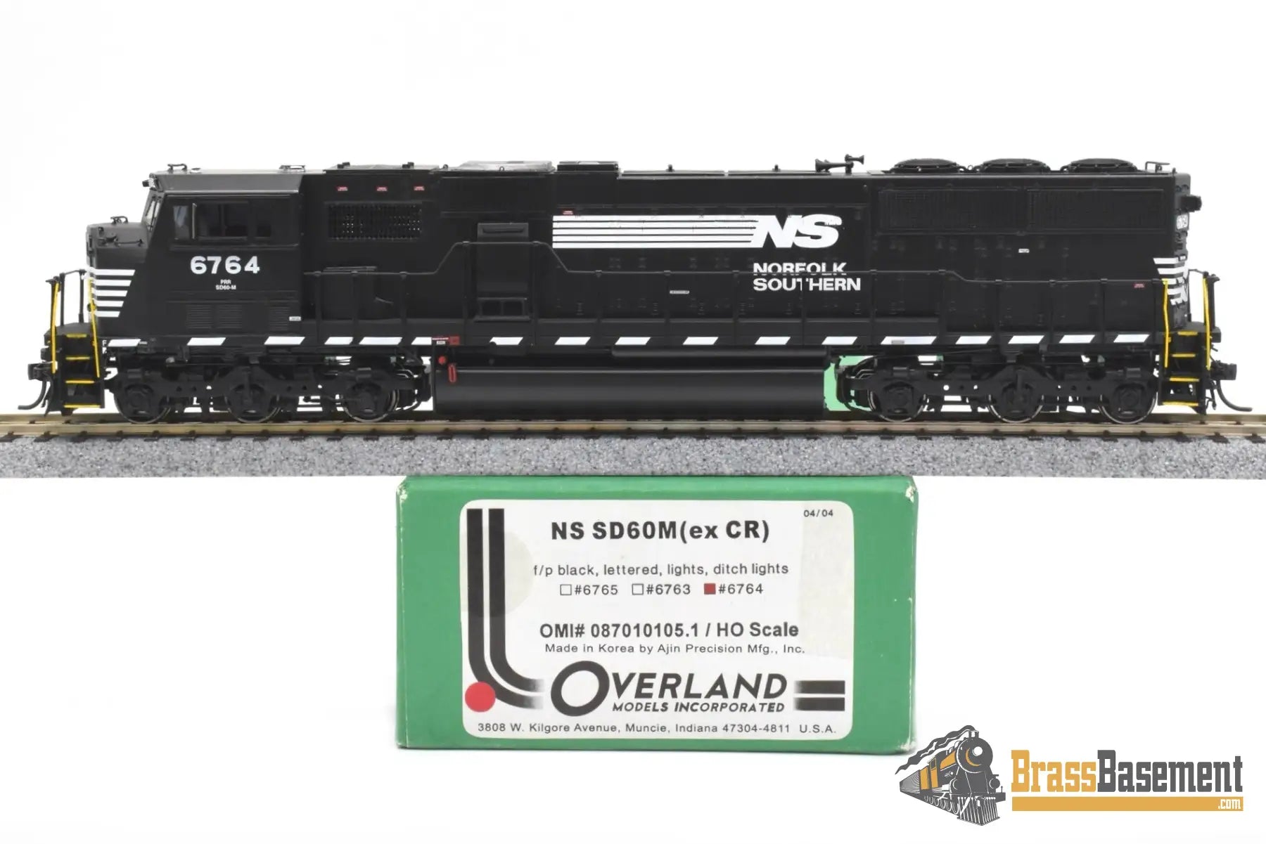 HO Brass - OMI 087010105.1 Norfolk Southern NS SD60M #6764 - F/P Horse ...