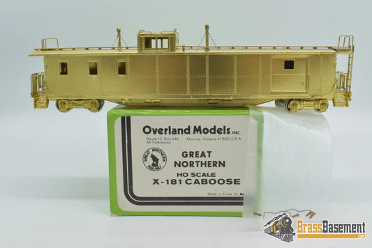 Ho Brass - Omi 1109 Great Northern X - 181 Superlong Caboose Unpainted Mint Freight