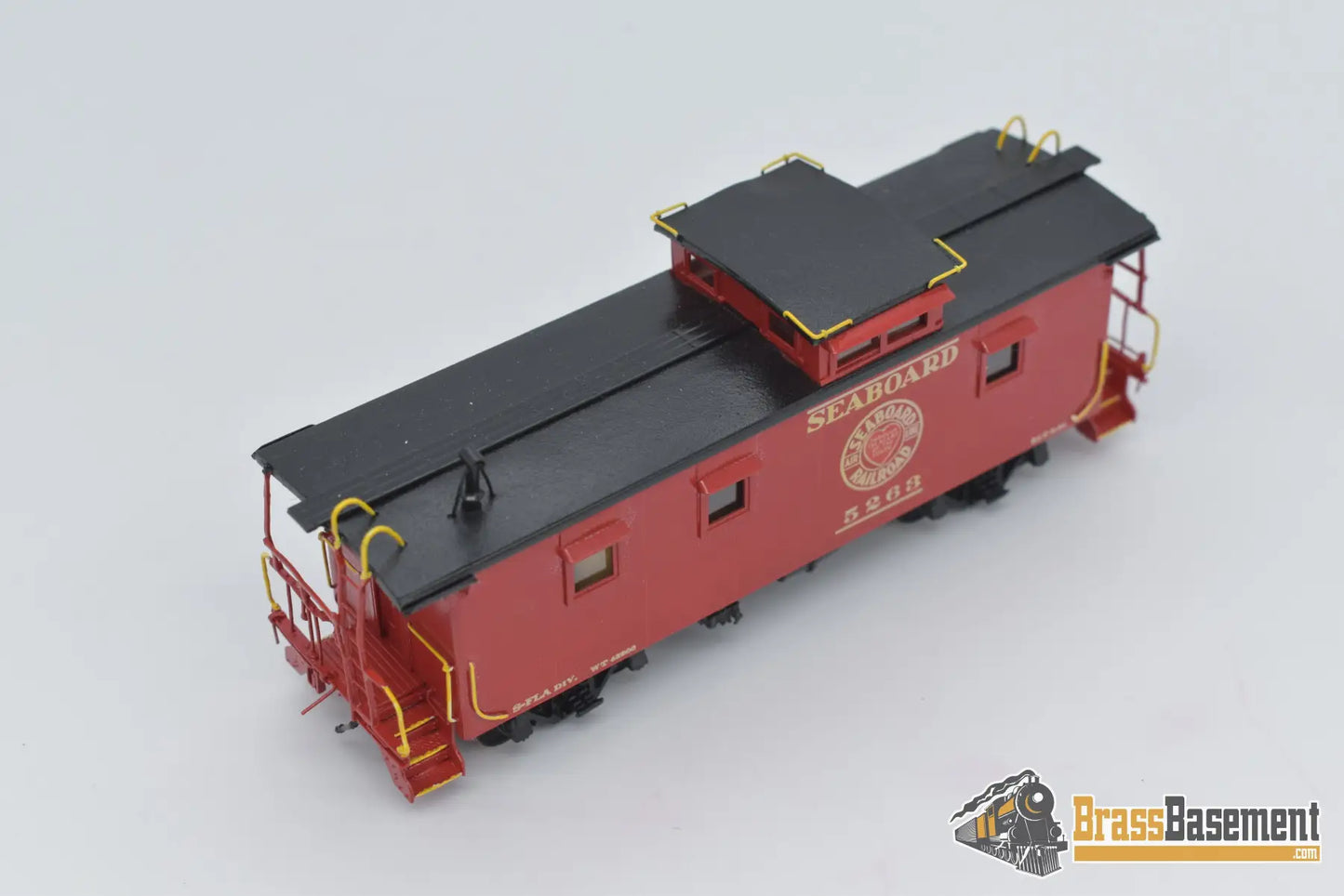 Ho Brass - Omi 1123.1 Seaboard Air Line Sal Plywood Caboose Factory Paint