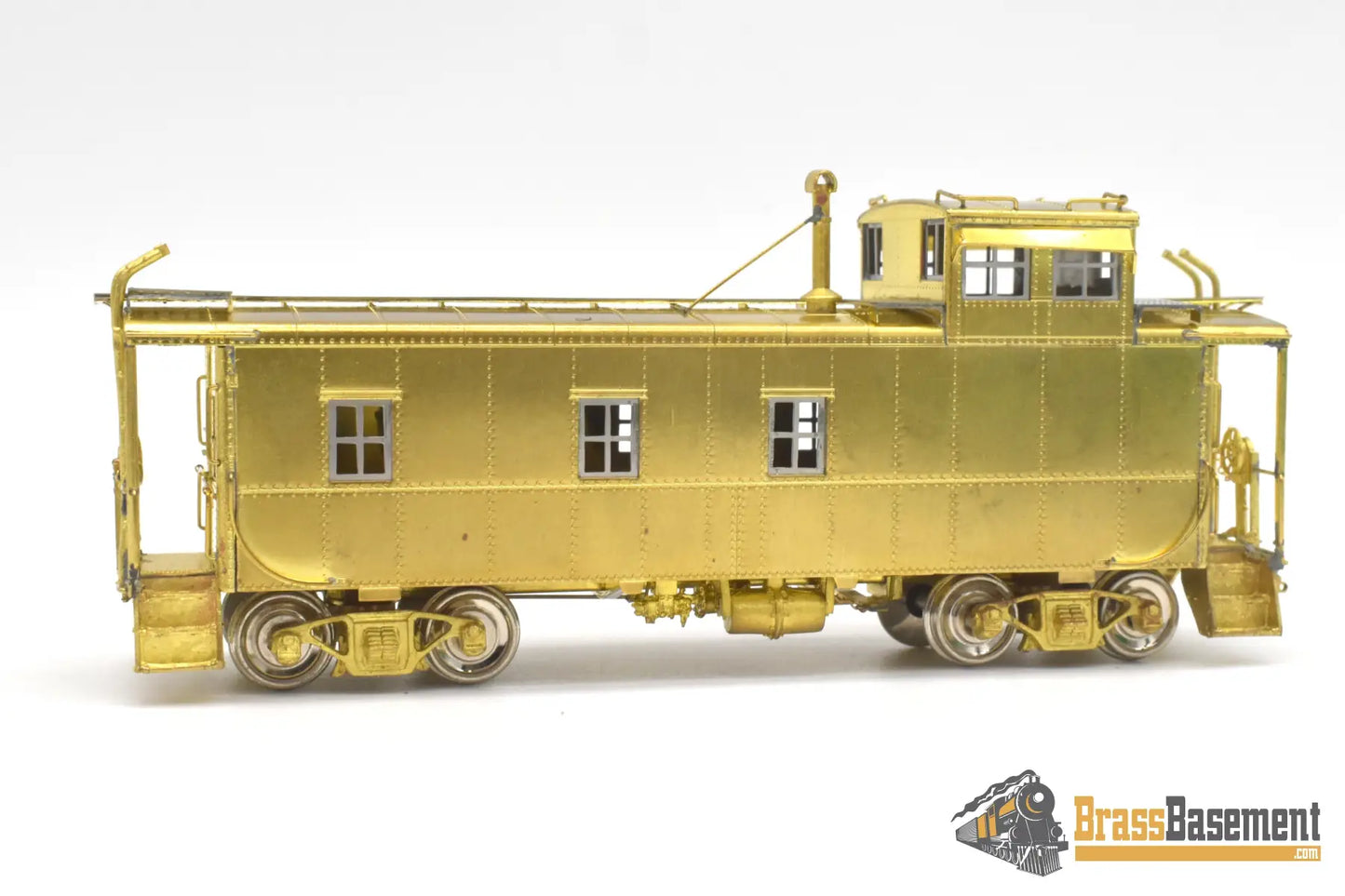 Ho Brass - Omi 1155 Rio Grande Drgw Steel Riveted Caboose Original Unpainted