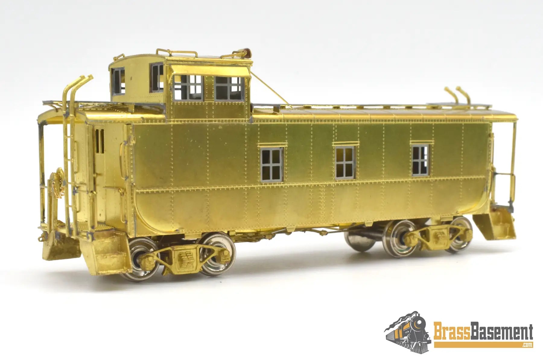 Ho Brass - Omi 1155 Rio Grande Drgw Steel Riveted Caboose Original Unpainted