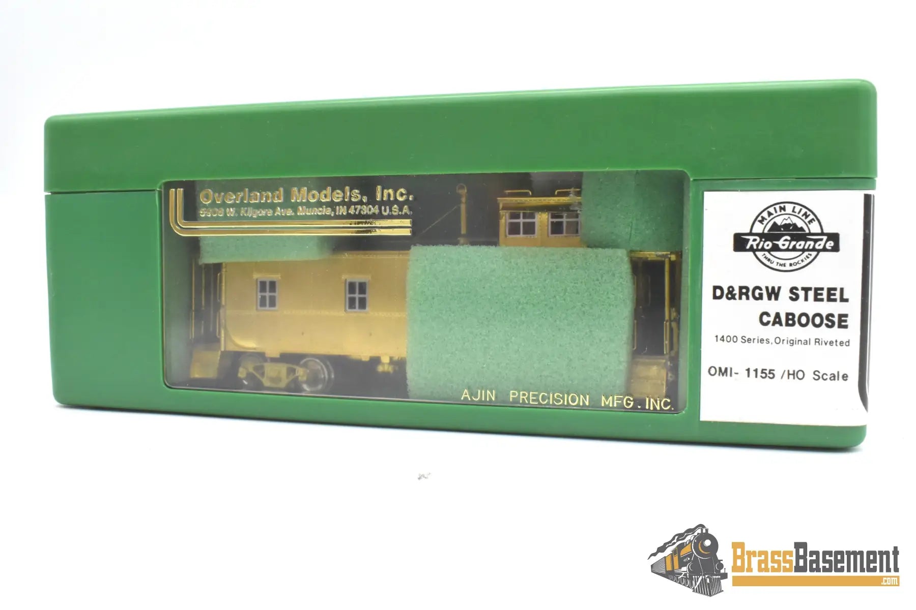 Ho Brass - Omi 1155 Rio Grande Drgw Steel Riveted Caboose Original Unpainted