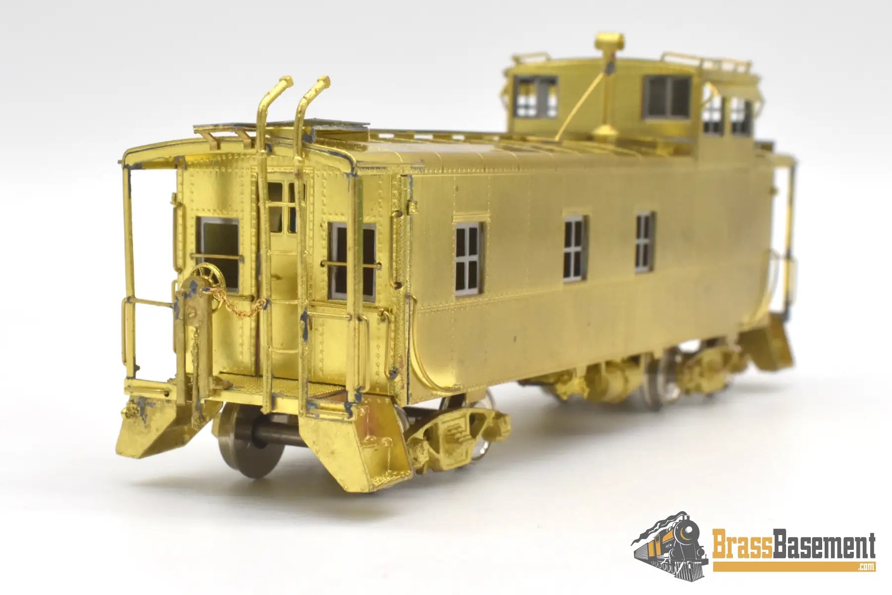 Ho Brass - Omi 1155 Rio Grande Drgw Steel Riveted Caboose Original Unpainted