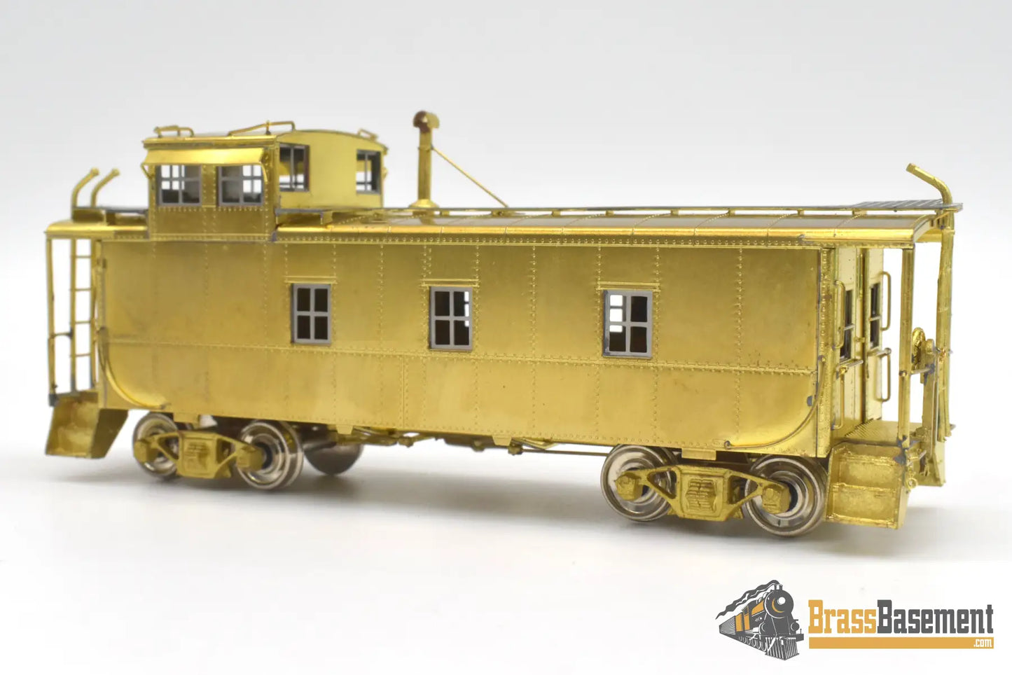 Ho Brass - Omi 1155 Rio Grande Drgw Steel Riveted Caboose Original Unpainted