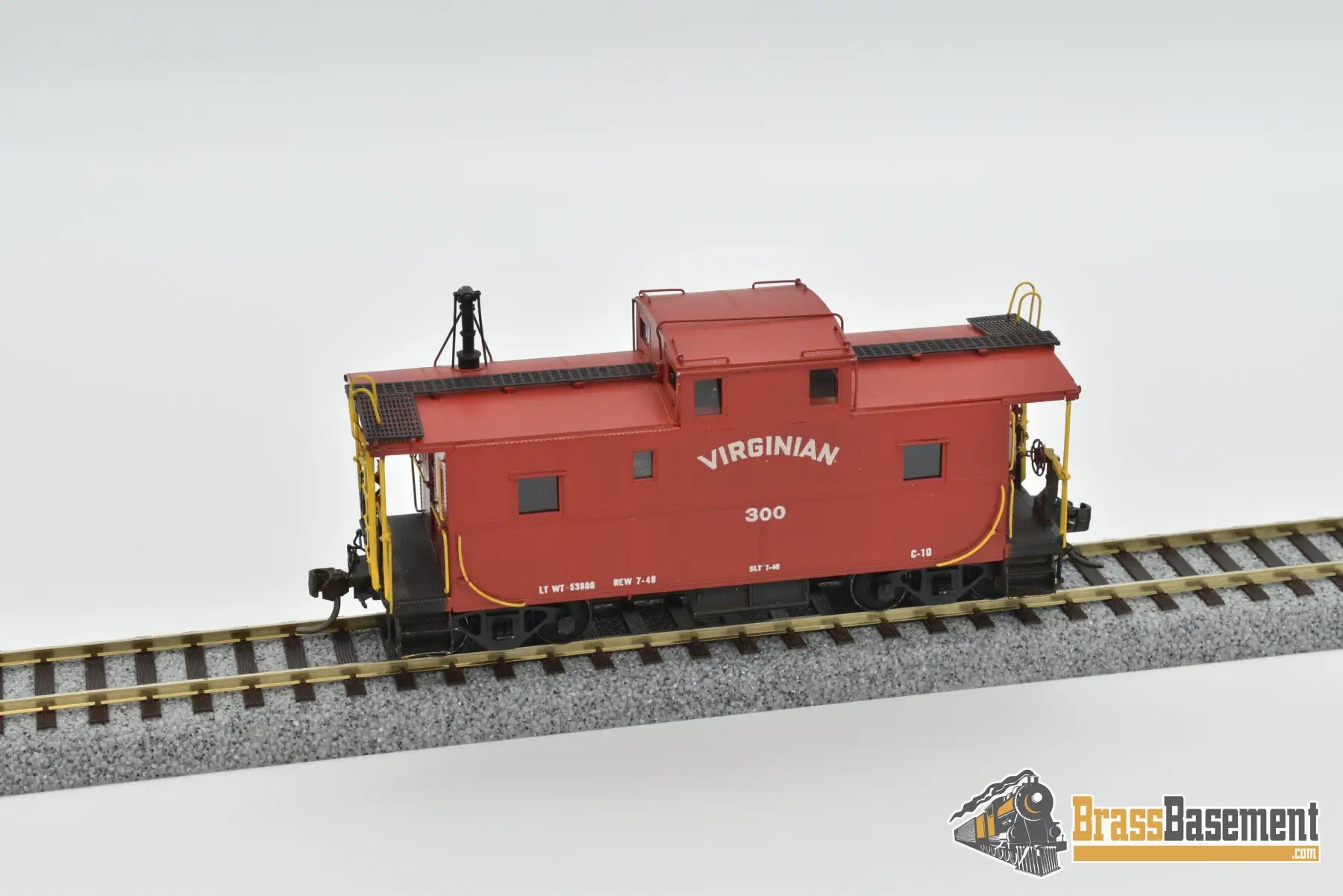 Ho Brass - Omi 1224 Virginian Vgn C - 30A Steel Caboose #300 Custom Painted Freight