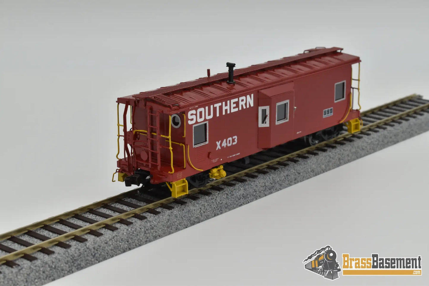 Ho Brass - Omi 1230.1 Southern Srr Steel Bay Window Caboose Mint