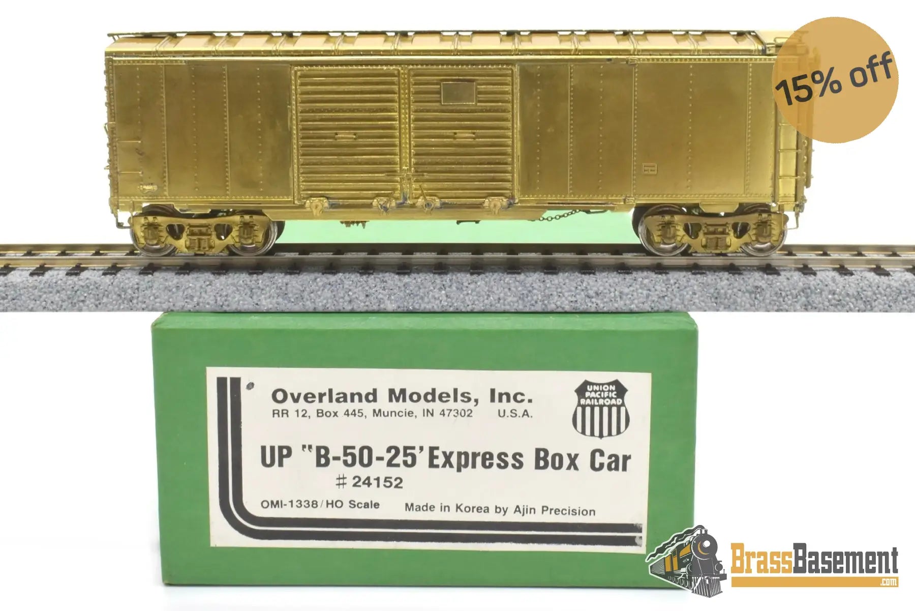 Ho Brass - Omi 1338 Union Pacific Up B - 50 - 25 Express Boxcar Mint Unpainted Passenger