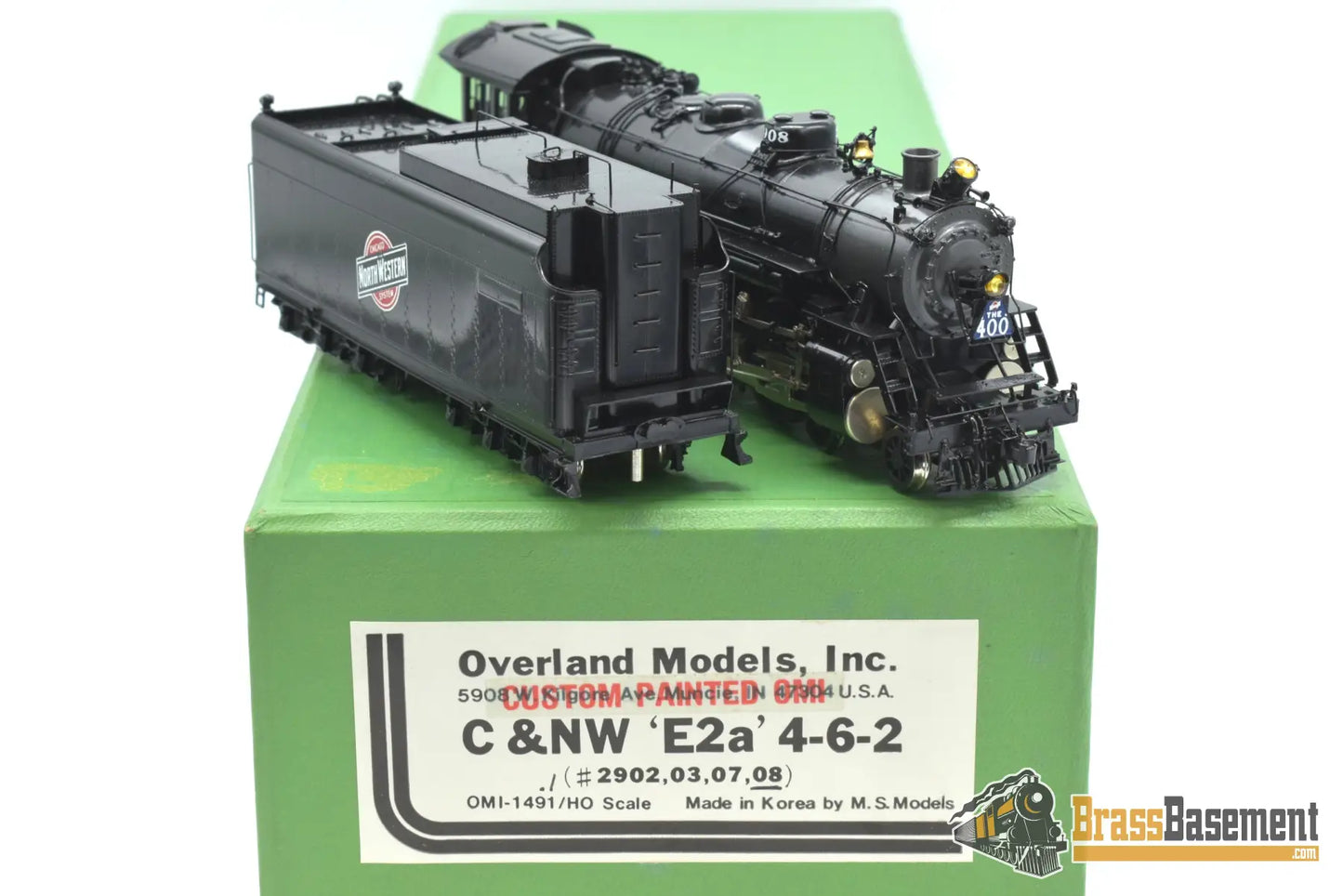 Ho Brass - Omi 1491.1 C&Nw Chicago & Northwestern 4 - 6 - 2 E2A Oil Tender C/Pomi Steam