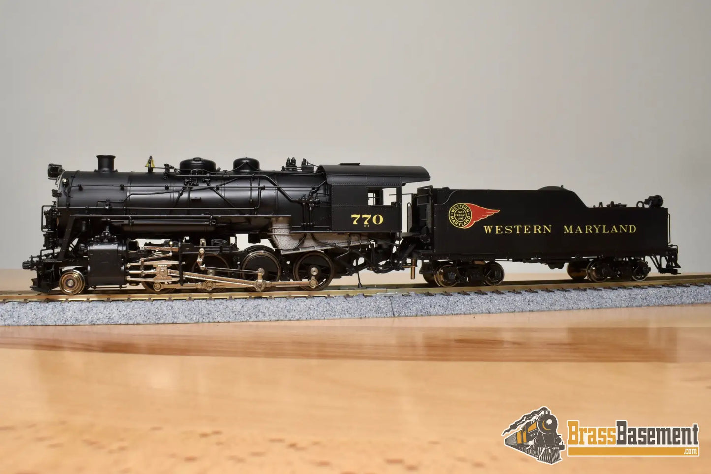 Ho Brass - Omi 1569.1 Wm Western Maryland H-8 2-8-0 Consolidation #770 F/P Fireball Steam