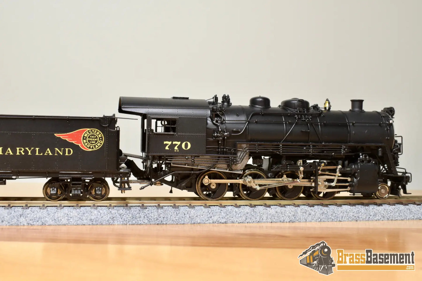 Ho Brass - Omi 1569.1 Wm Western Maryland H-8 2-8-0 Consolidation #770 F/P Fireball Steam