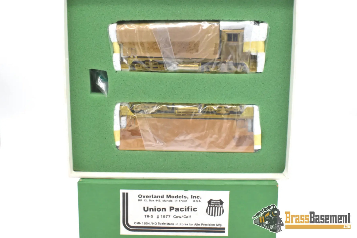 Ho Brass - Omi 1854 Union Pacific Up Tr-5 #1877 Cow & Calf Mint Unpainted Diesel