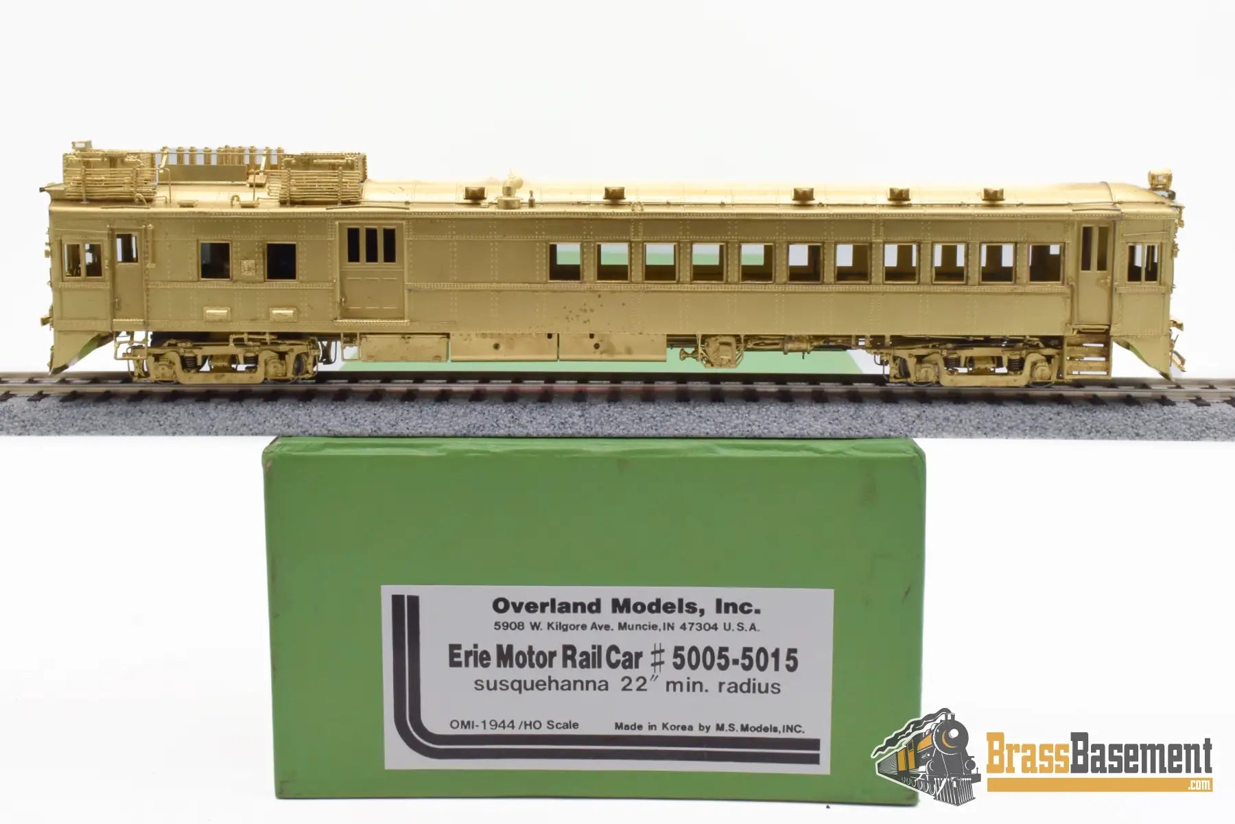 Ho Brass - Omi 1944 Erie Susquehanna Motor Rail Car #5005 Unpainted Doodlebug Diesel