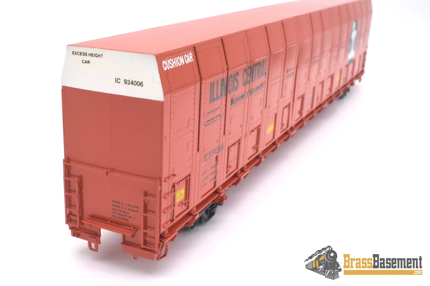 Ho Brass - Omi 3010.4 Illinois Central Ic #934006 Vert-A-Pac Auto Carrier Fp Orange Freight