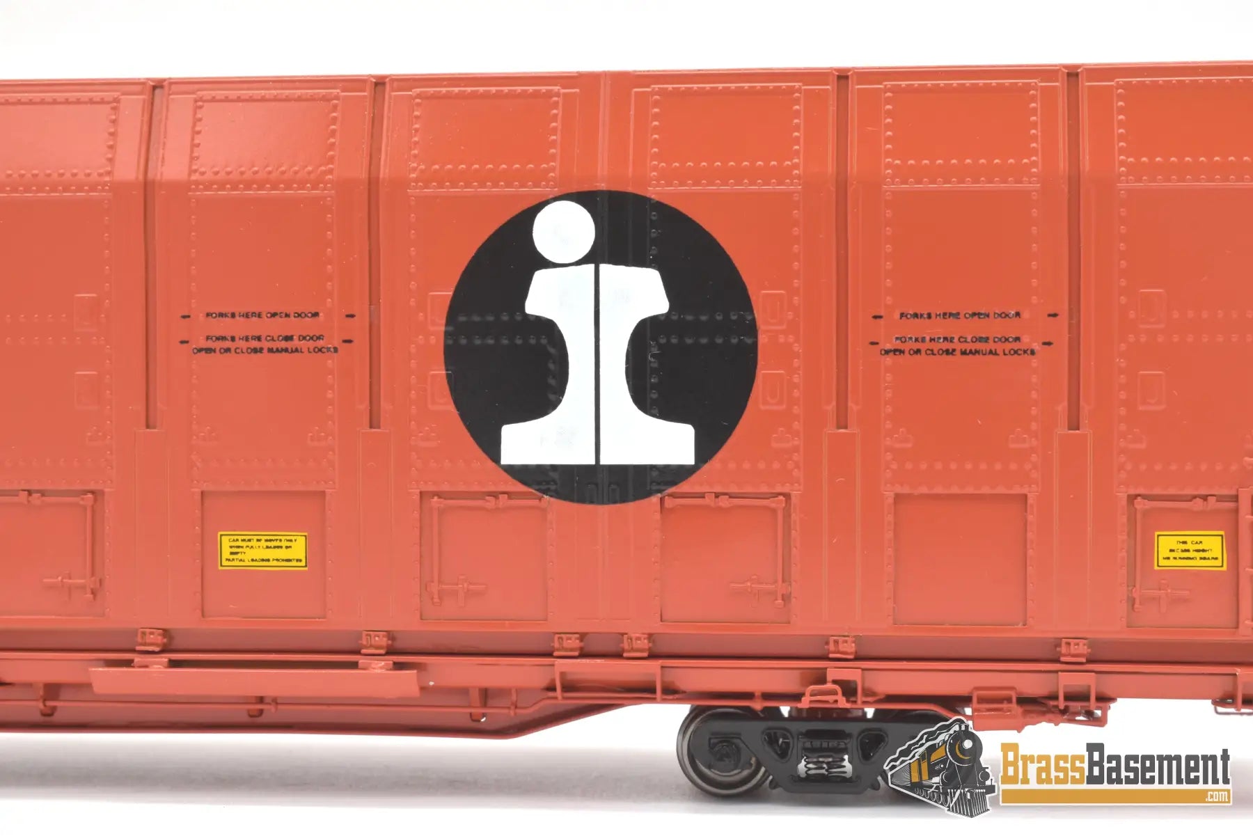 Ho Brass - Omi 3010.4 Illinois Central Ic #934006 Vert-A-Pac Auto Carrier Fp Orange Freight