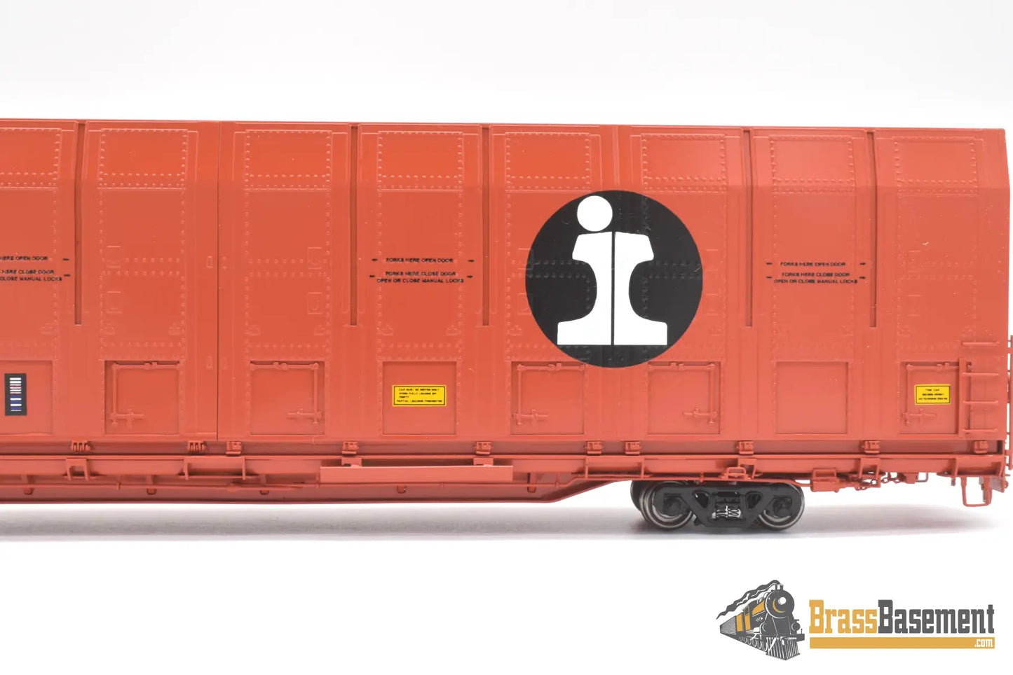 Ho Brass - Omi 3010.4 Illinois Central Ic #934006 Vert-A-Pac Auto Carrier Fp Orange Freight