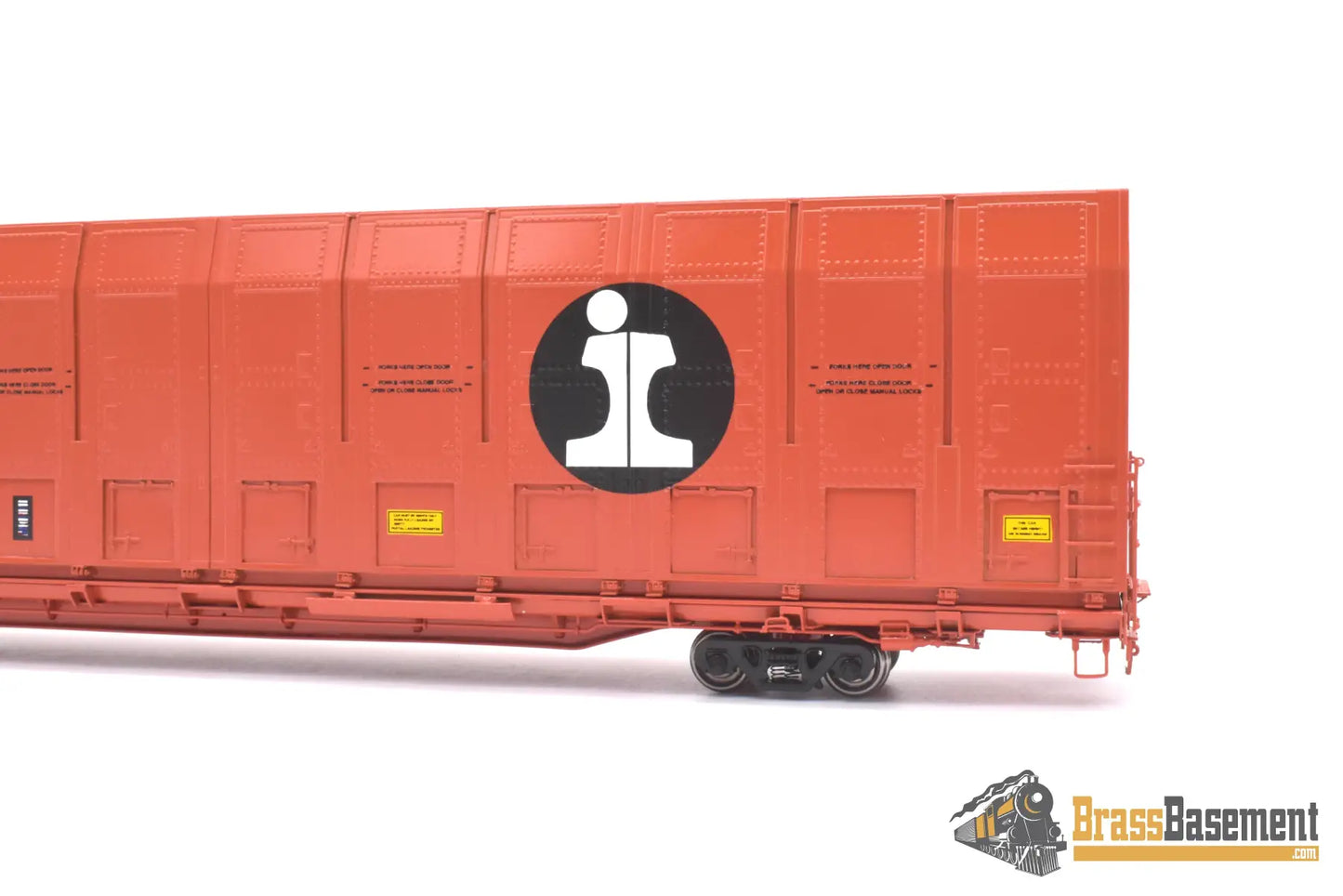 Ho Brass - Omi 3010.4 Illinois Central Ic #934006 Vert-A-Pac Auto Carrier Fp Orange Freight