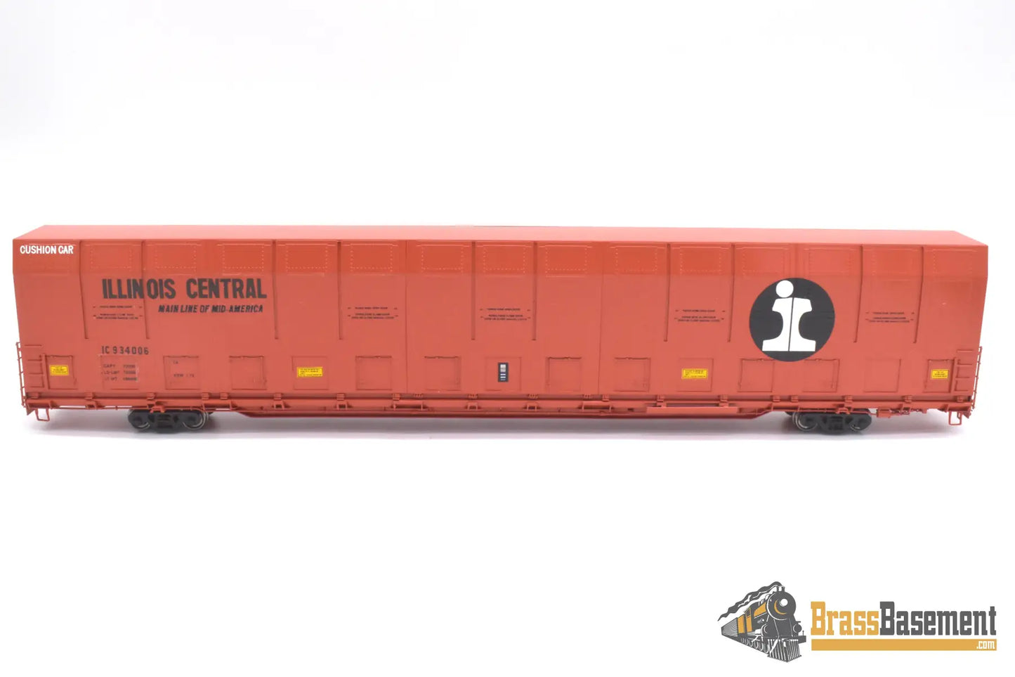 Ho Brass - Omi 3010.4 Illinois Central Ic #934006 Vert-A-Pac Auto Carrier Fp Orange Freight