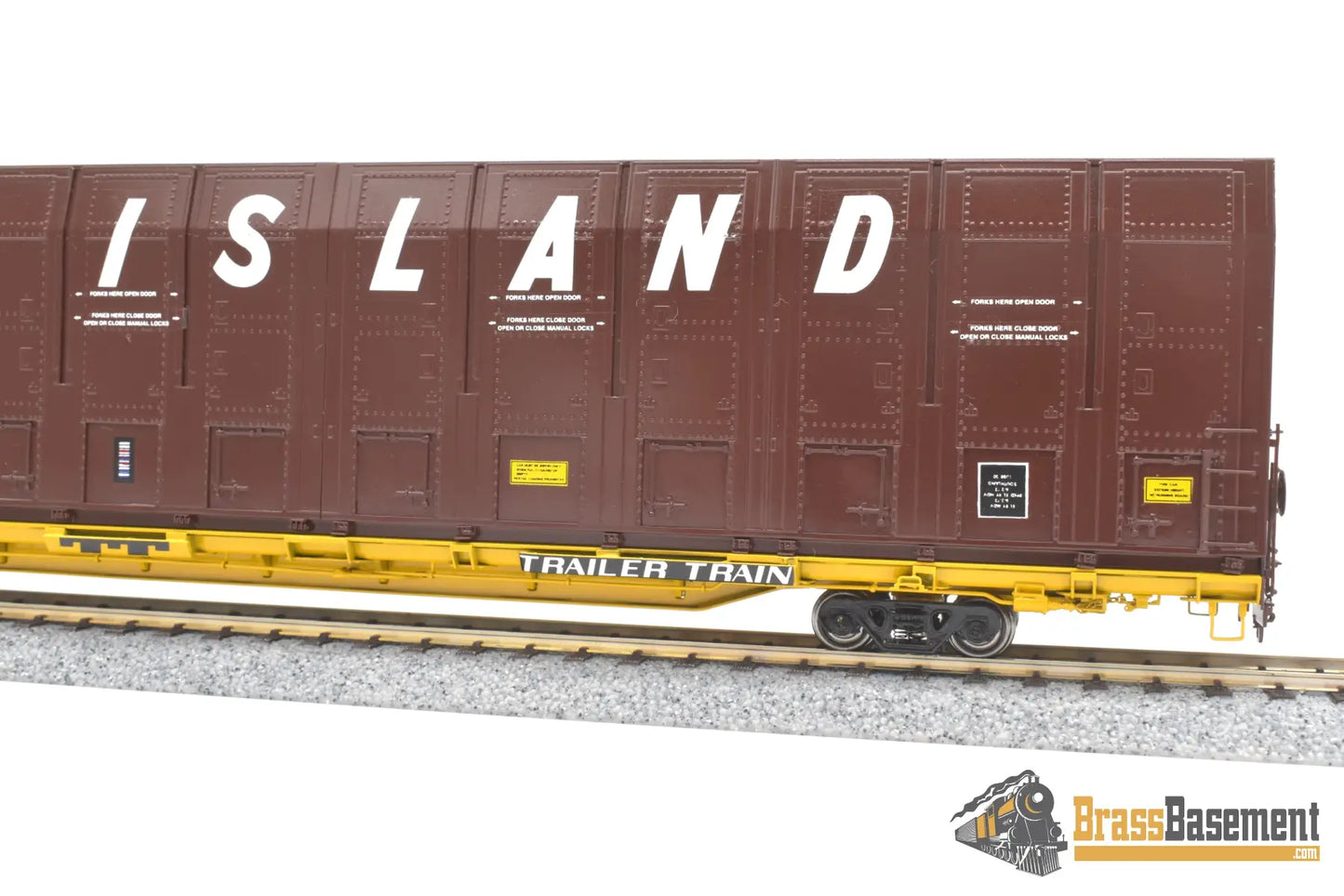 Ho Brass - Omi 3010.7 Rock Island Ri Ttvx Vert-A-Pac Auto Carrier #802180 Fp Freight