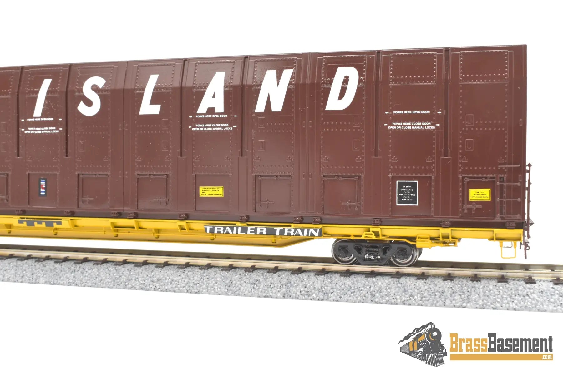 Ho Brass - Omi 3010.7 Rock Island Ri Ttvx Vert-A-Pac Auto Carrier #802180 Fp Freight