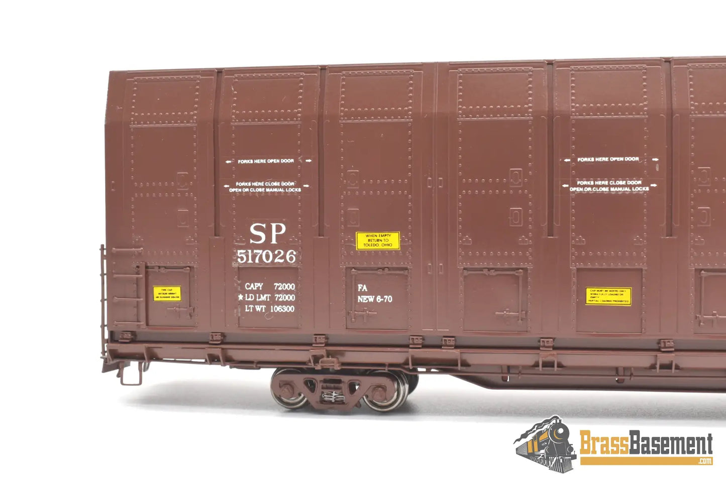 Ho Brass - Omi 3010.9 Southern Pacific Sp #517026 Vert-A-Pac Auto Carrier Fp Freight