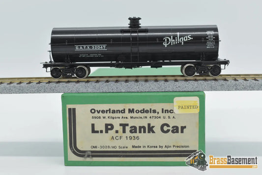 Ho Brass - Omi 3028.1 L.p. Tank Car Gatx Philgas Painted Freight