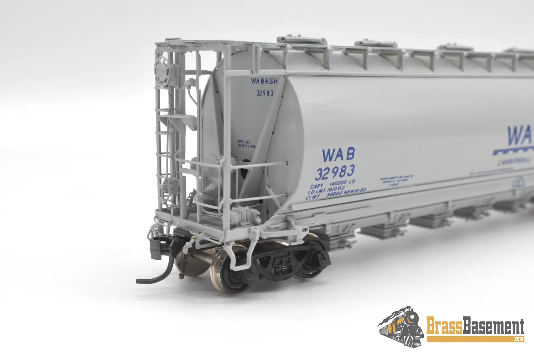 Ho Brass - Omi 3037 Wabash Cylindrical Covered Hopper Hc-60 #32983 Cpomi Freight