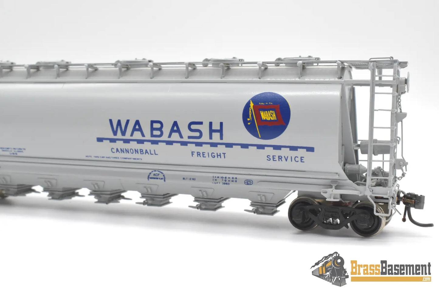 Ho Brass - Omi 3037 Wabash Cylindrical Covered Hopper Hc-60 #32983 Cpomi Freight