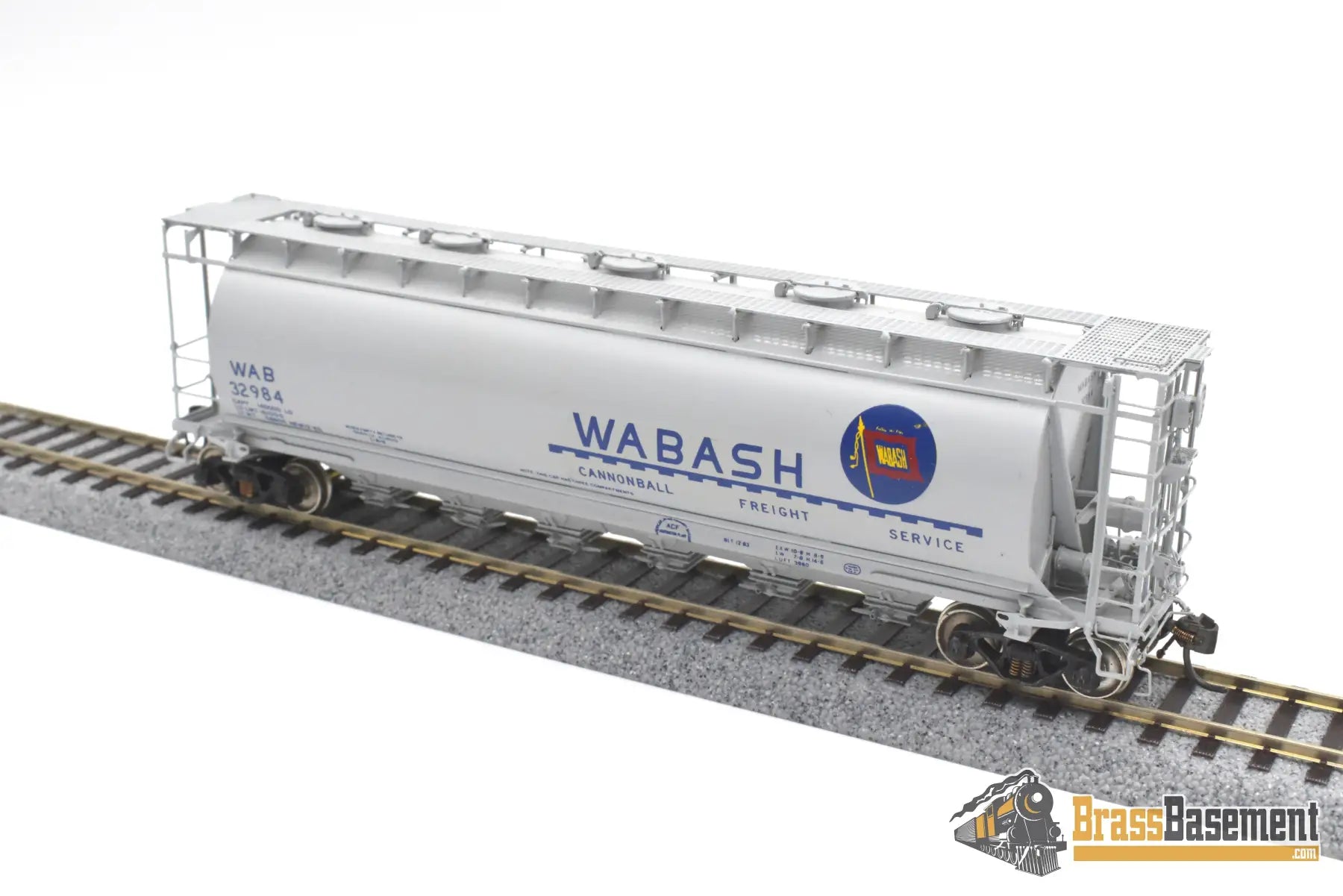 Ho Brass - Omi 3037 Wabash Cylindrical Covered Hopper Hc-60 #32984 Cpomi Freight