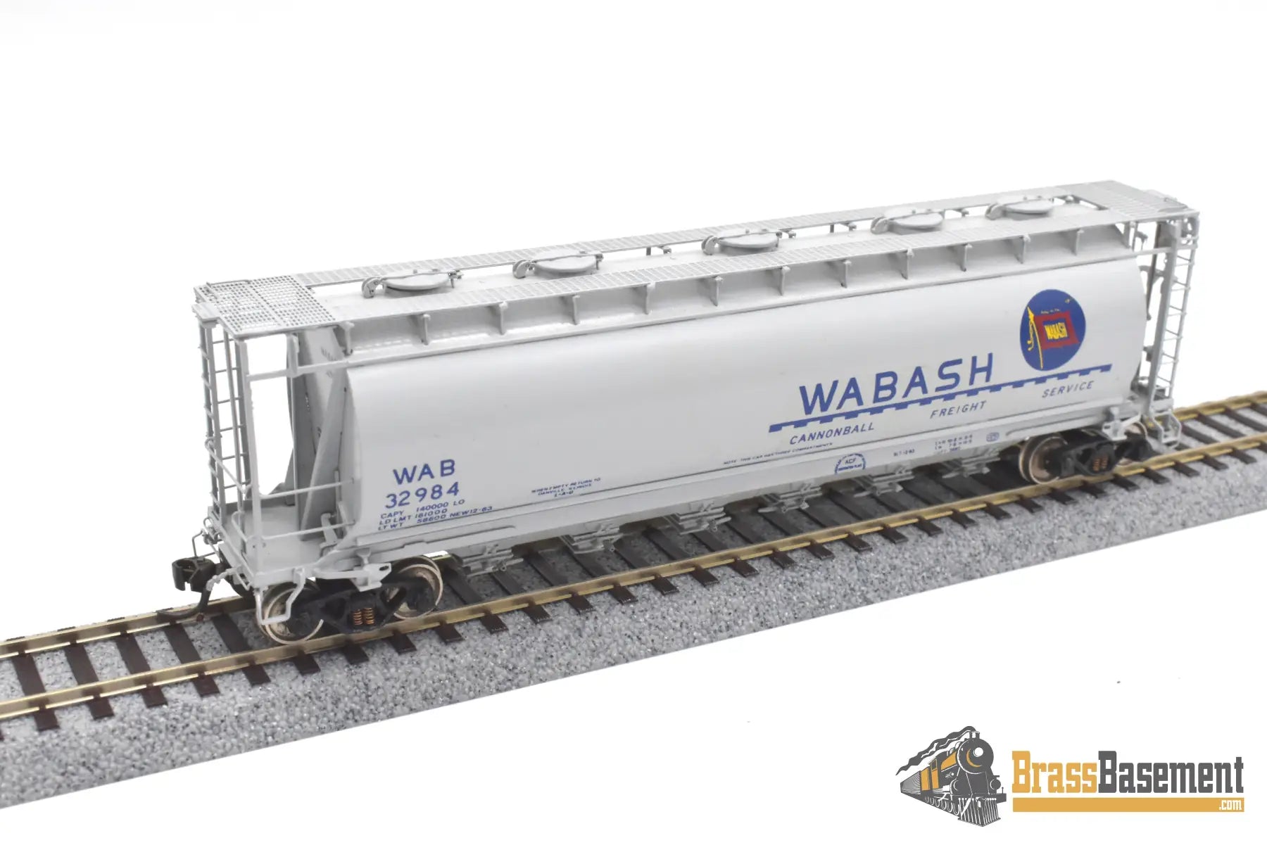 Ho Brass - Omi 3037 Wabash Cylindrical Covered Hopper Hc-60 #32984 Cpomi Freight