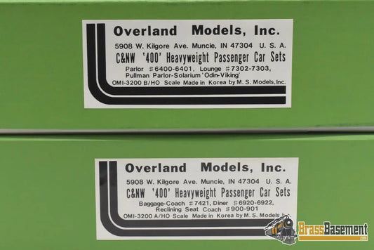 Ho Brass - Omi 3200 C&Nw Chicago & Northwestern 6 Car ’400’ Passenger Set Unpainted Steam