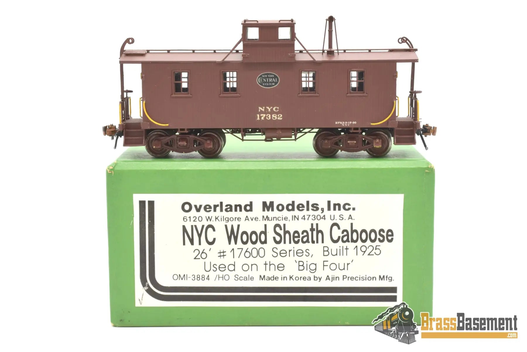 HO Brass - OMI 3884 New York Central NYC Wood Sheathed Caboose #17382 ...