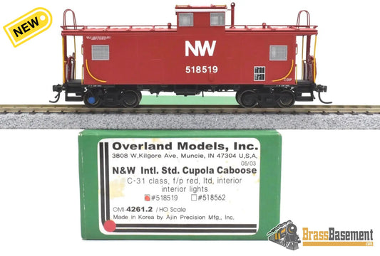 Ho Brass - Omi 4261.2 N&W Norfolk & Western International W-V Caboose #518519 Fp Red 2003