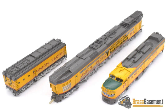 Ho Brass - Omi 5096.1 Overland Union Pacific Up #80/8080 Coal Turbine 3 Unit Set Factory Painted