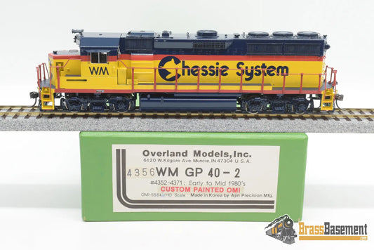 Ho Brass - Omi 5584.1 Chessie Wm Gp40 - 2 F/P Partial? Diesel