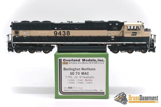 Ho Brass - Omi - 5839.1 Burlington Northern Bn Sd70Mac Executive #9438 Wow! F/P Diesel