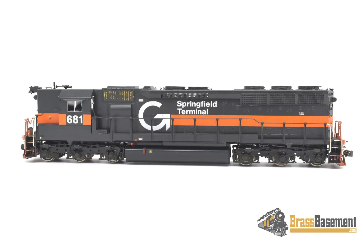 Ho Brass - Omi 6077 Springfield Terminal St #681 Sd45 High Hood Ex N&W Custom Paint Dcc Diesel