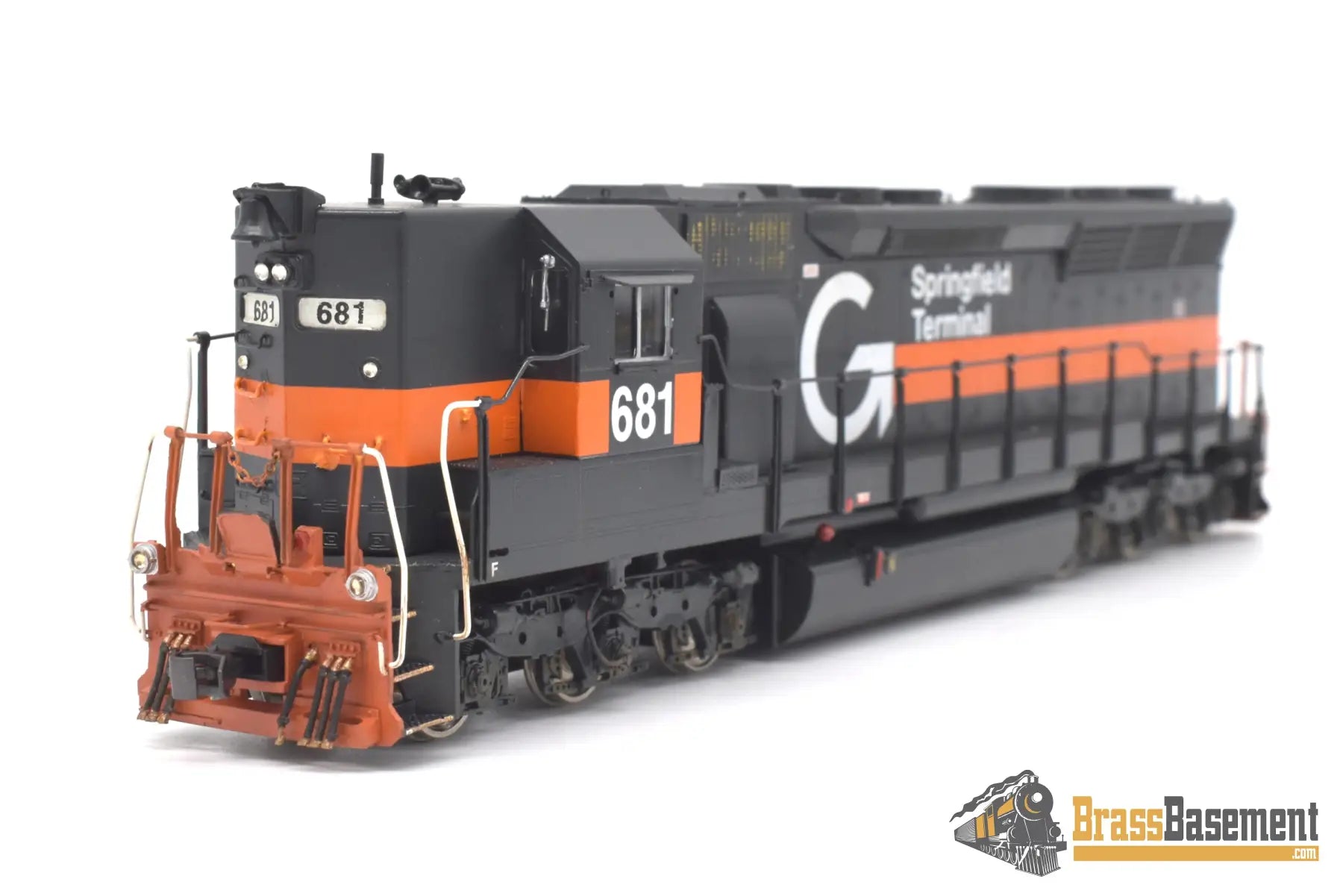 Ho Brass - Omi 6077 Springfield Terminal St #681 Sd45 High Hood Ex N&W Custom Paint Dcc Diesel