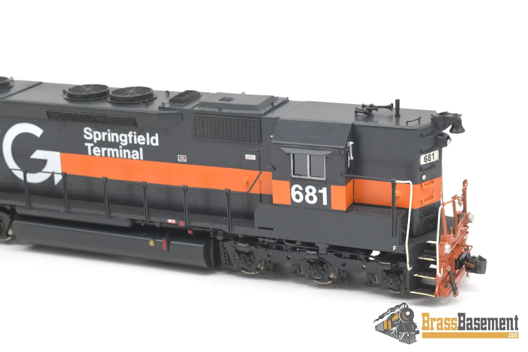 Ho Brass - Omi 6077 Springfield Terminal St #681 Sd45 High Hood Ex N&W Custom Paint Dcc Diesel