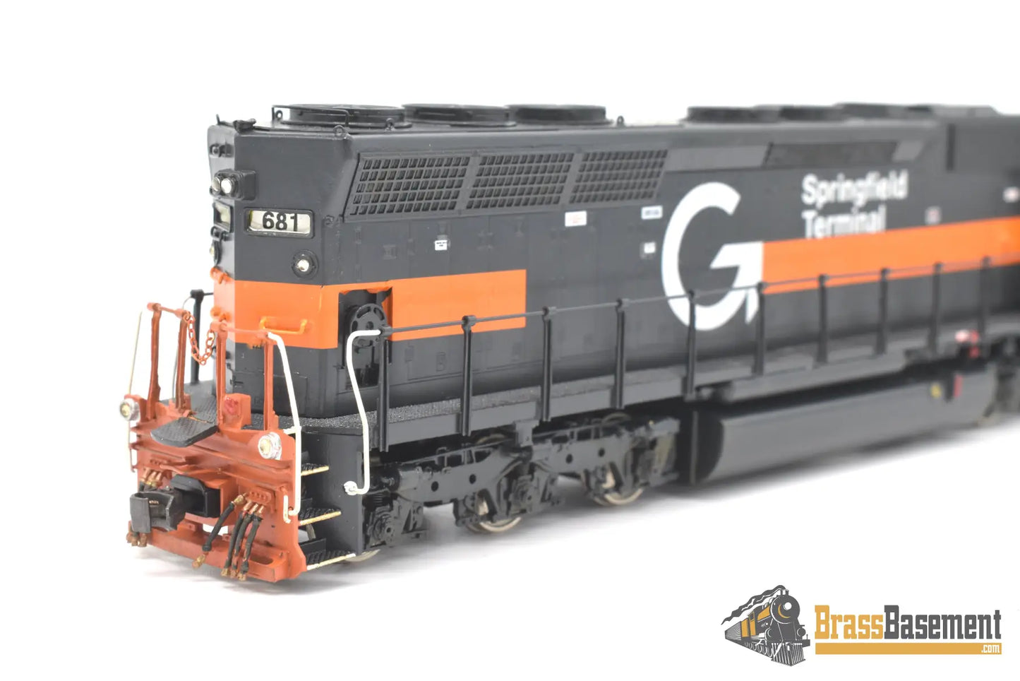 Ho Brass - Omi 6077 Springfield Terminal St #681 Sd45 High Hood Ex N&W Custom Paint Dcc Diesel