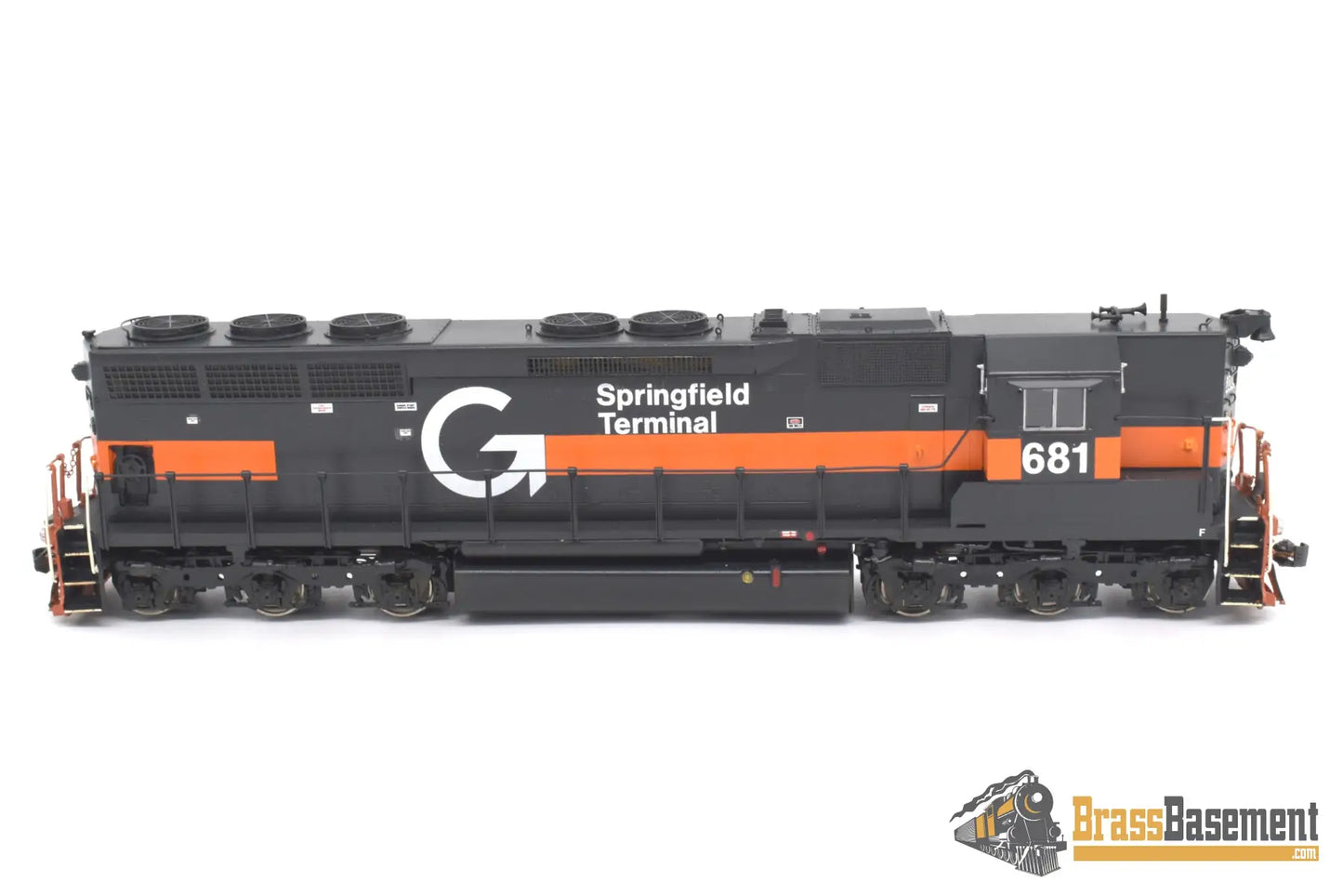 Ho Brass - Omi 6077 Springfield Terminal St #681 Sd45 High Hood Ex N&W Custom Paint Dcc Diesel