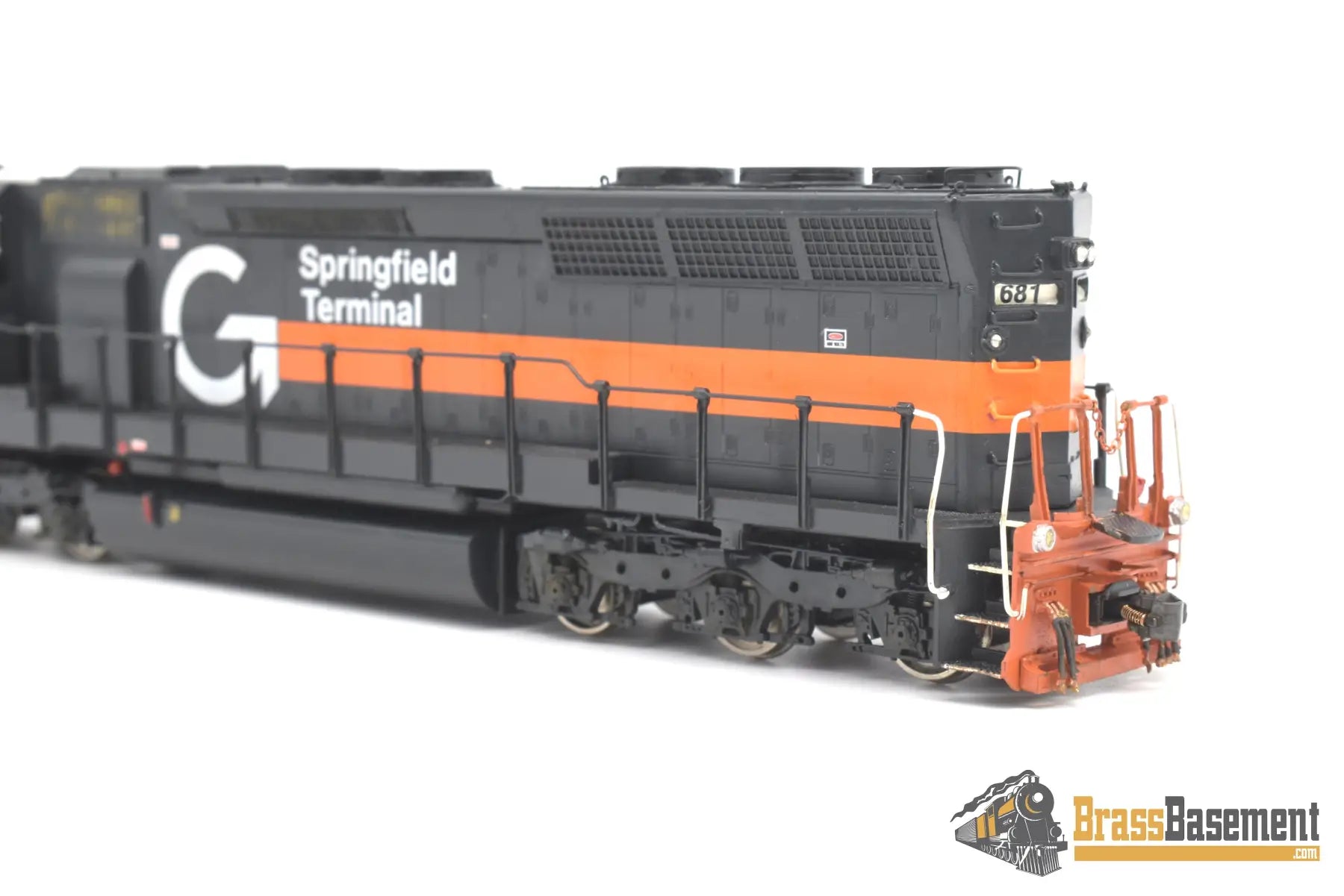 Ho Brass - Omi 6077 Springfield Terminal St #681 Sd45 High Hood Ex N&W Custom Paint Dcc Diesel