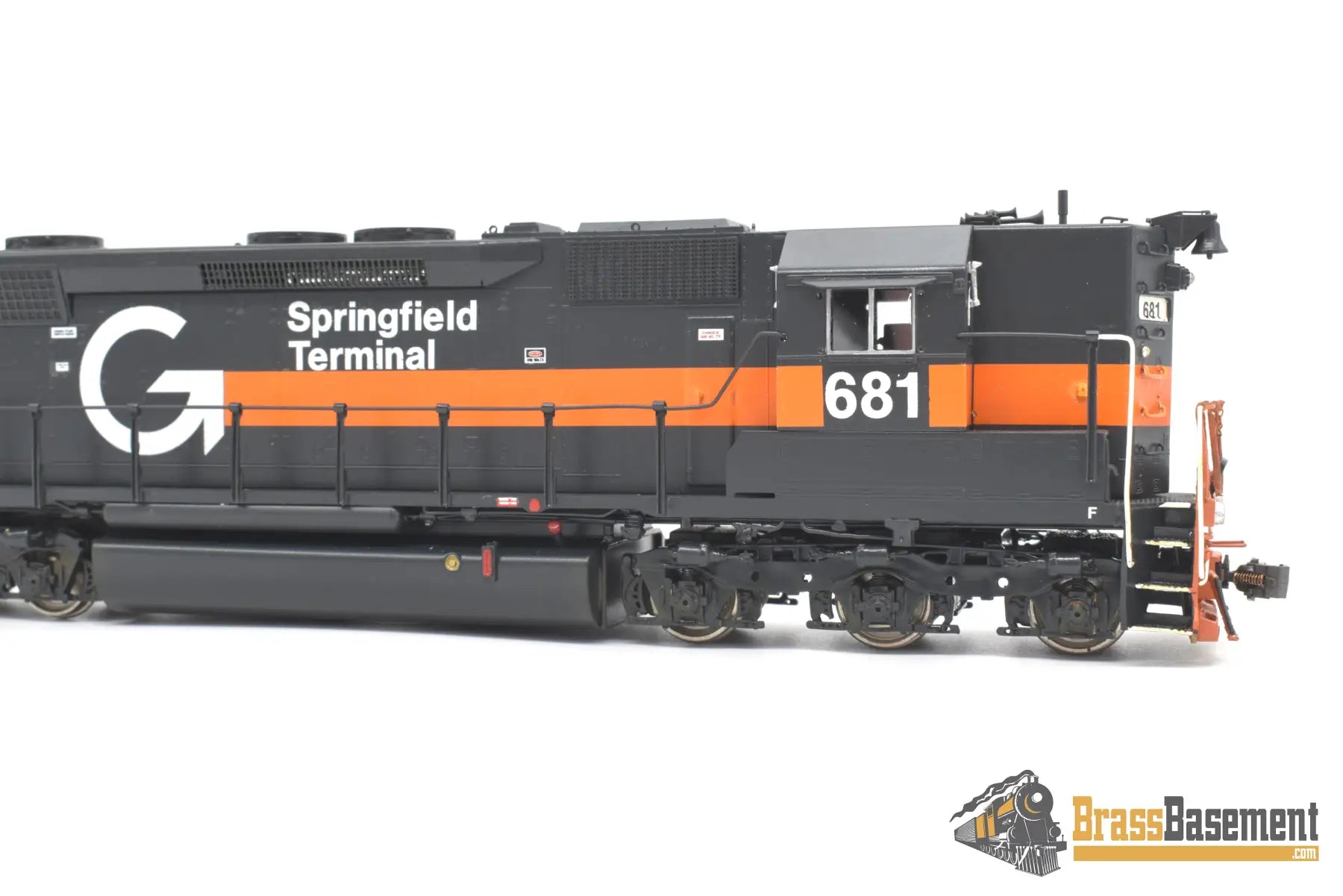 Ho Brass - Omi 6077 Springfield Terminal St #681 Sd45 High Hood Ex N&W Custom Paint Dcc Diesel