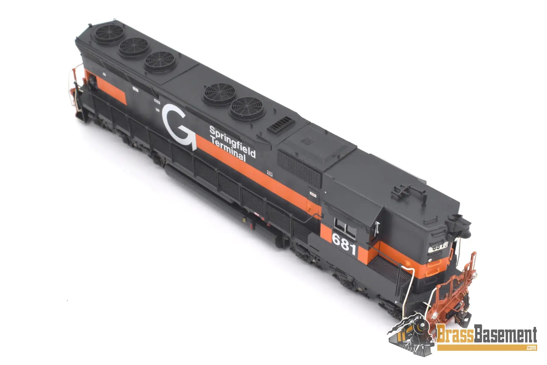 Ho Brass - Omi 6077 Springfield Terminal St #681 Sd45 High Hood Ex N&W Custom Paint Dcc Diesel