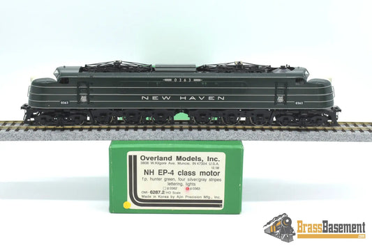 Ho Brass - Omi 6287.2 New Haven Ep - 4 Passenger Electric Factory Painted Hunter