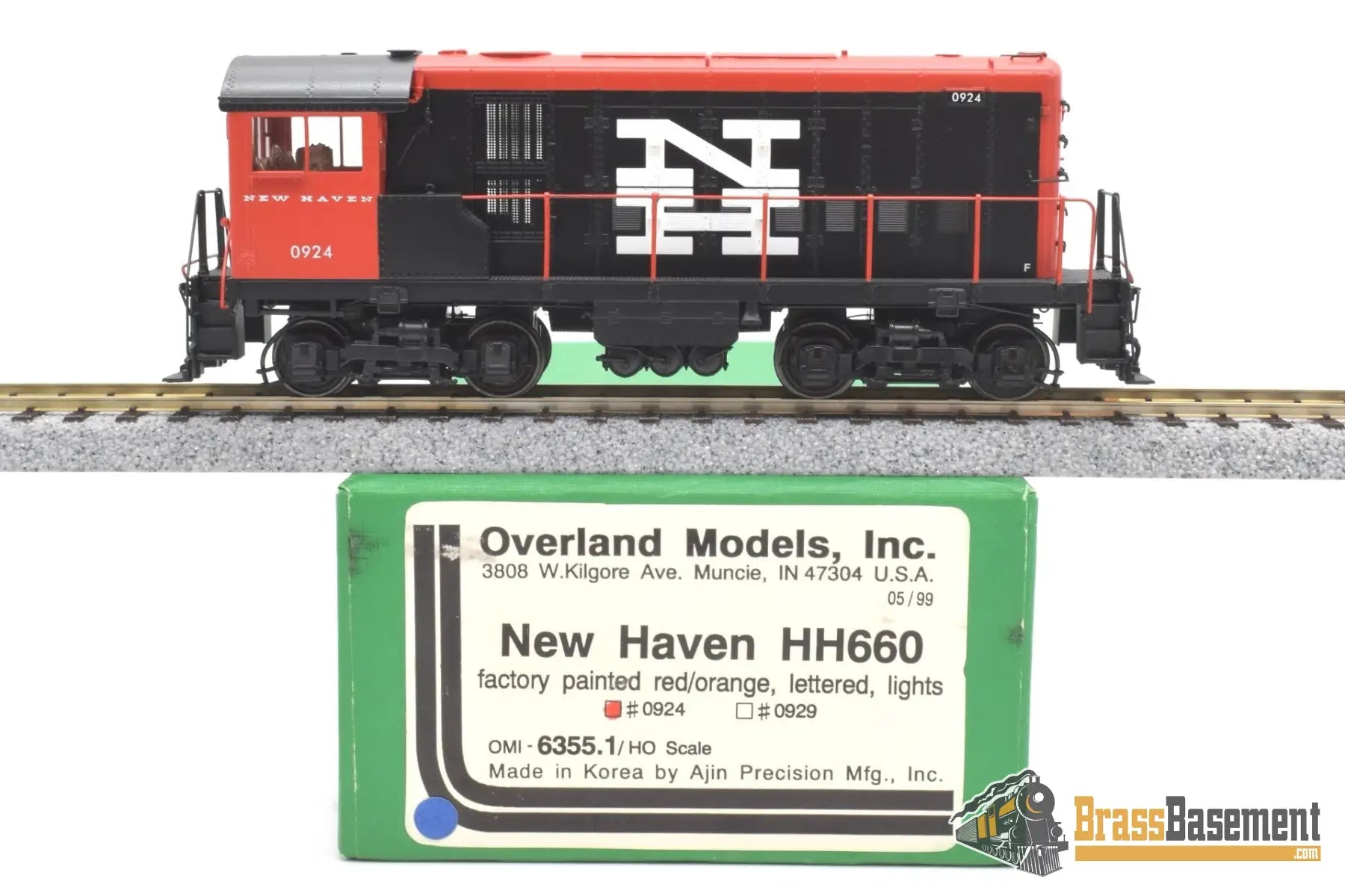 HO Brass - OMI 6355.1 New Haven HH660 #0924 Switcher McGinnis Paint ...