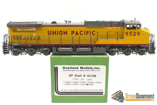 Ho Brass - Omi 6523.1 Union Pacific Up Dash 8 - 41Cw #9529 Factory Painted Armour Yellow Diesel